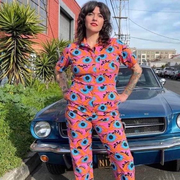 Nooworks Pants & Jumpsuits Nooworks Coveralls Psychedelic Eyes